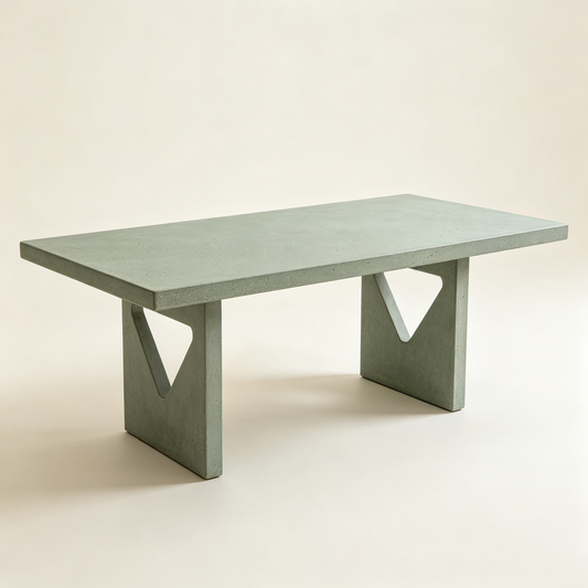 Sage Green Concrete Coffee Table